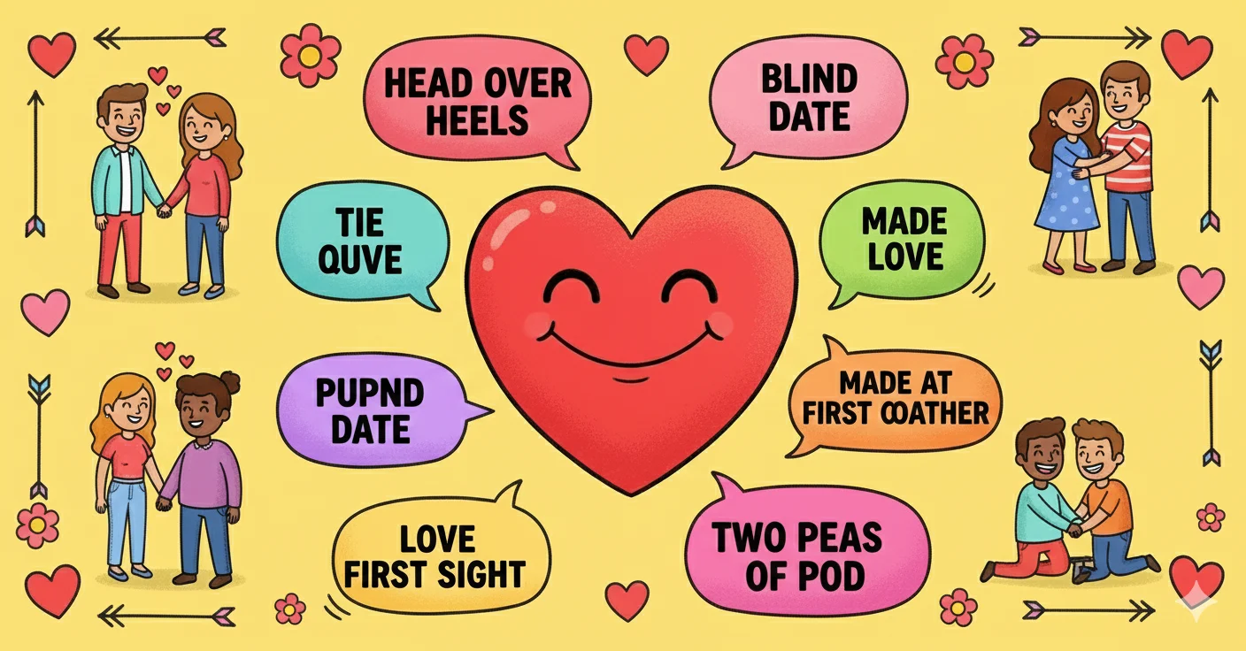 idioms for being in love