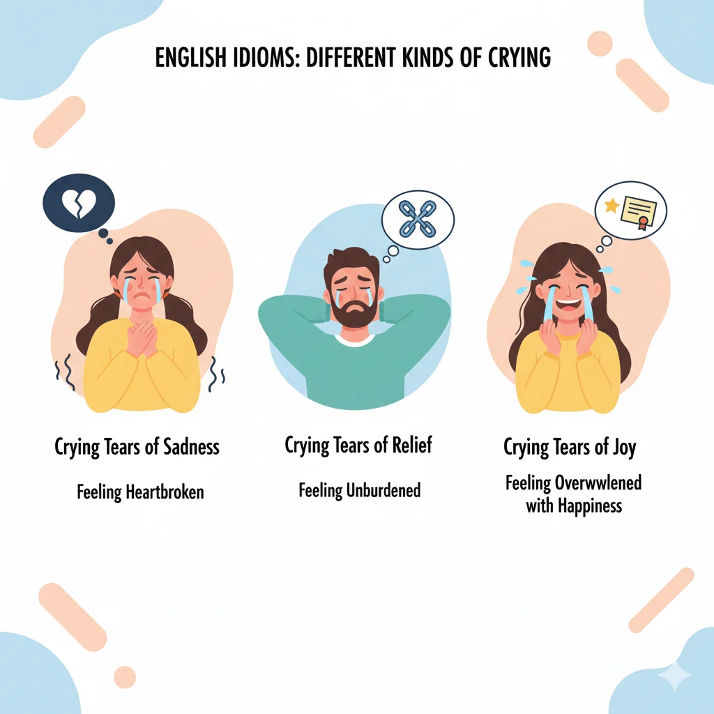 idioms for crying