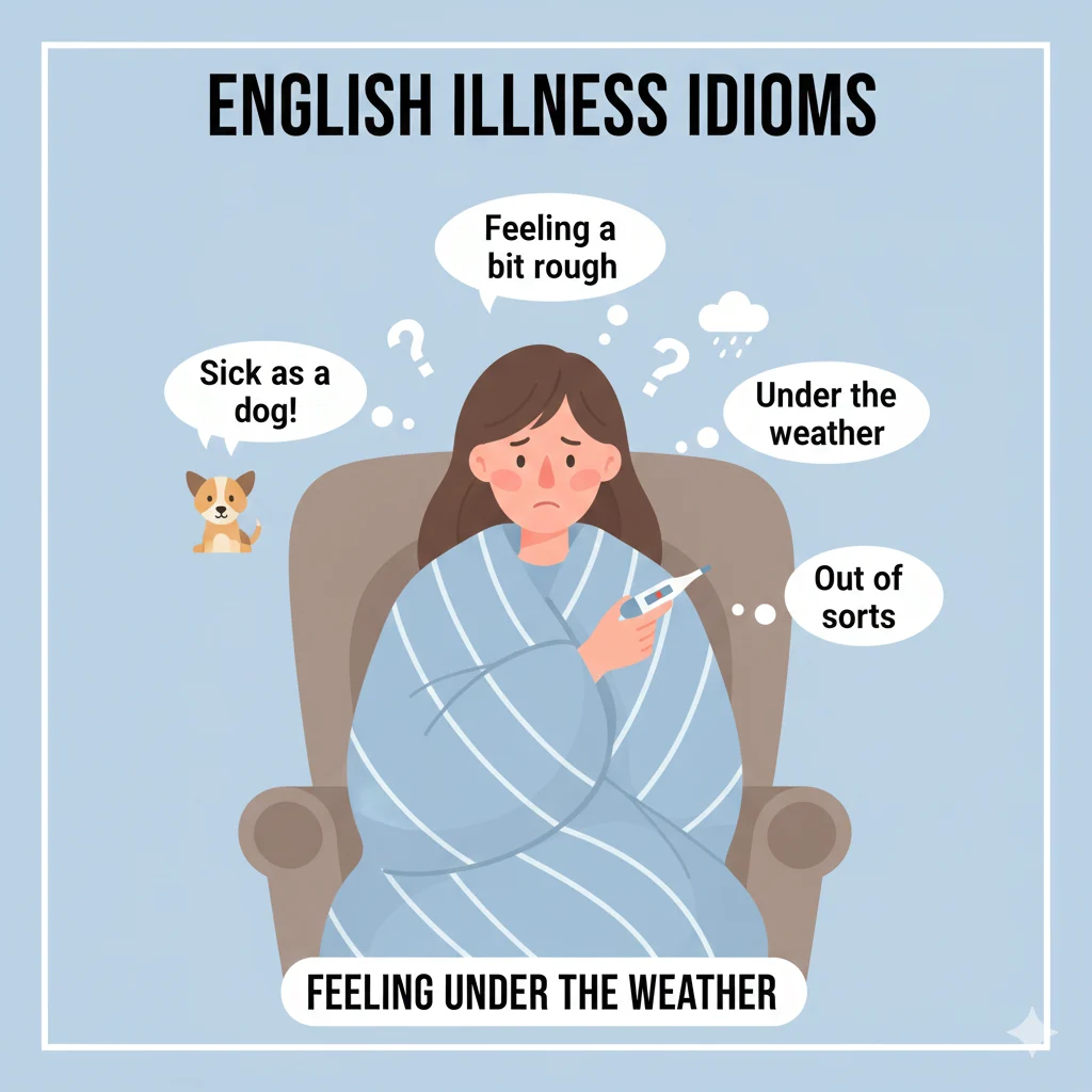 idioms for feeling sick