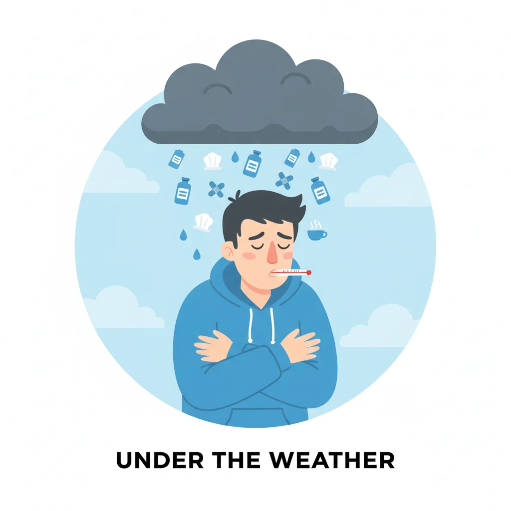 idioms for feeling sick