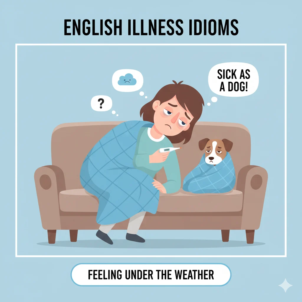 idioms for feeling sick