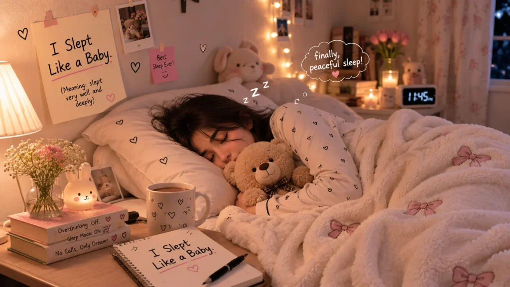 i slept like a idioms funny