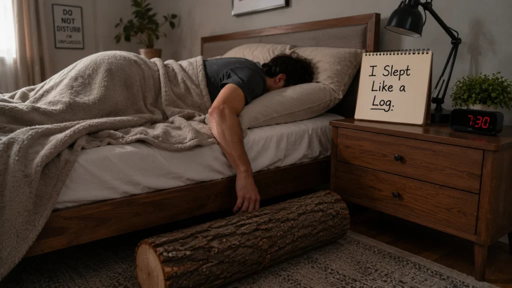 i slept like a idioms funny