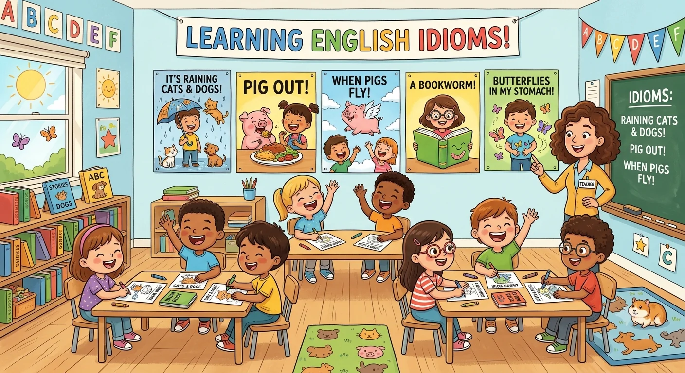 Fun Idioms for Kids Pictures