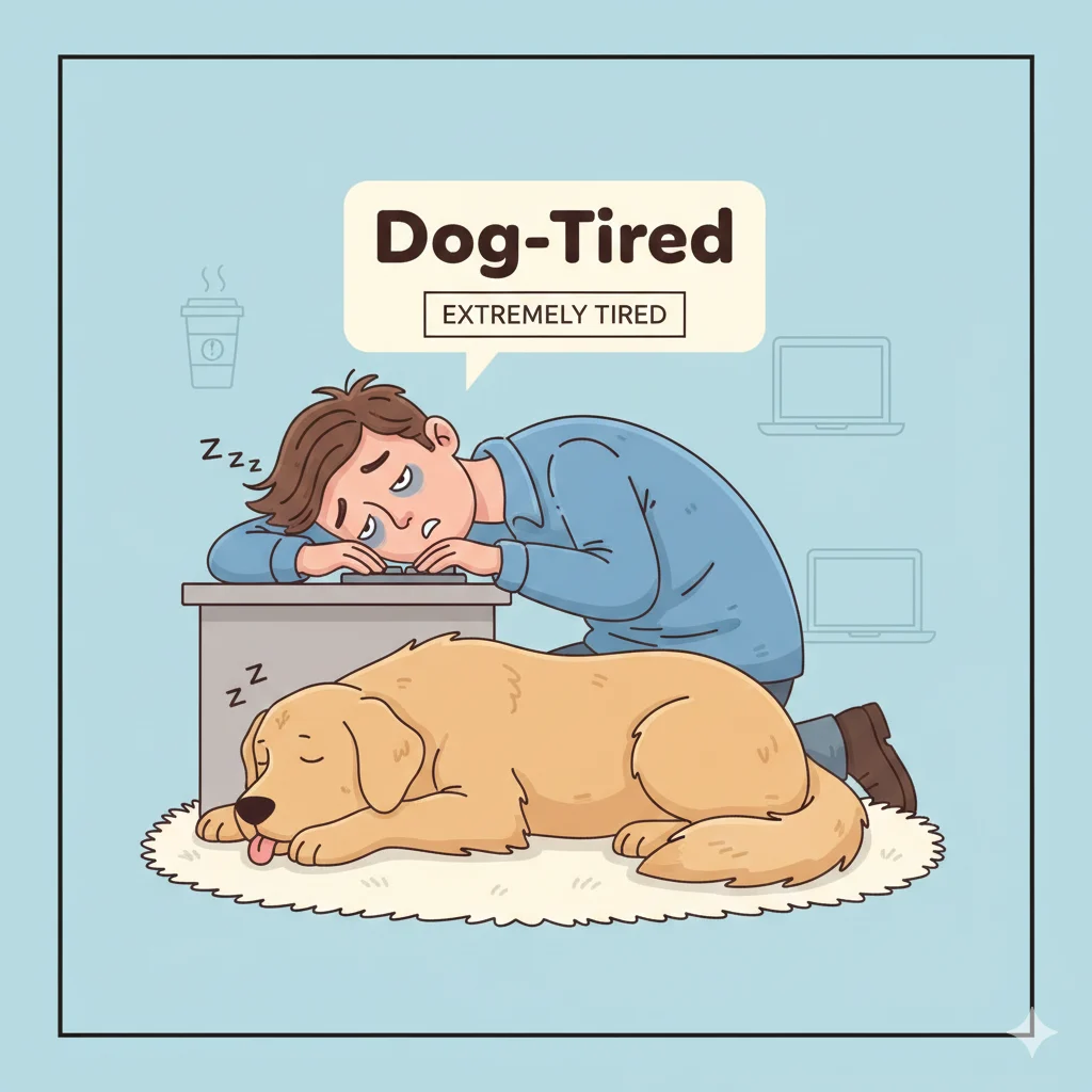 idioms for tired