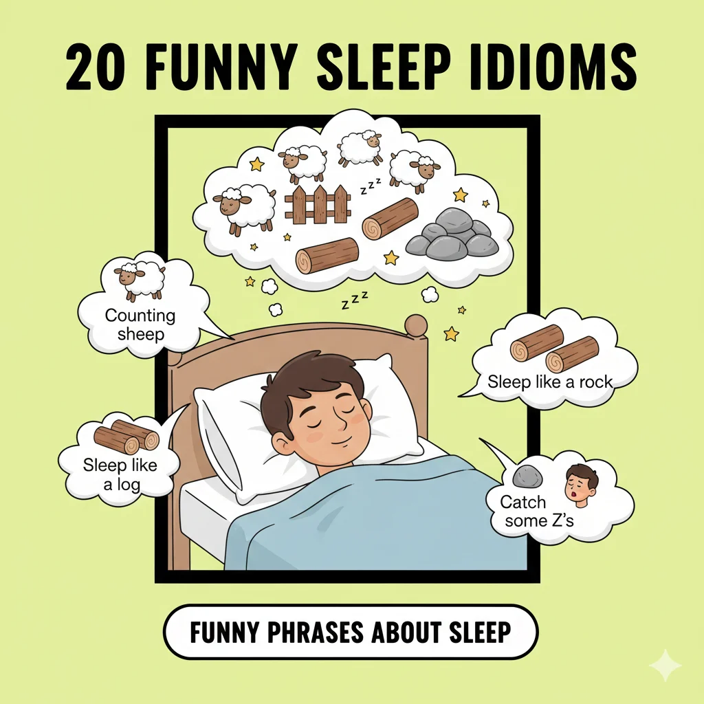 i slept like a idioms funny