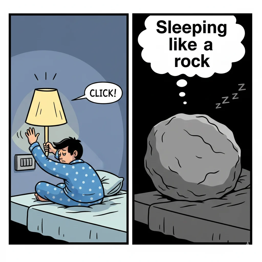 i slept like a idioms funny