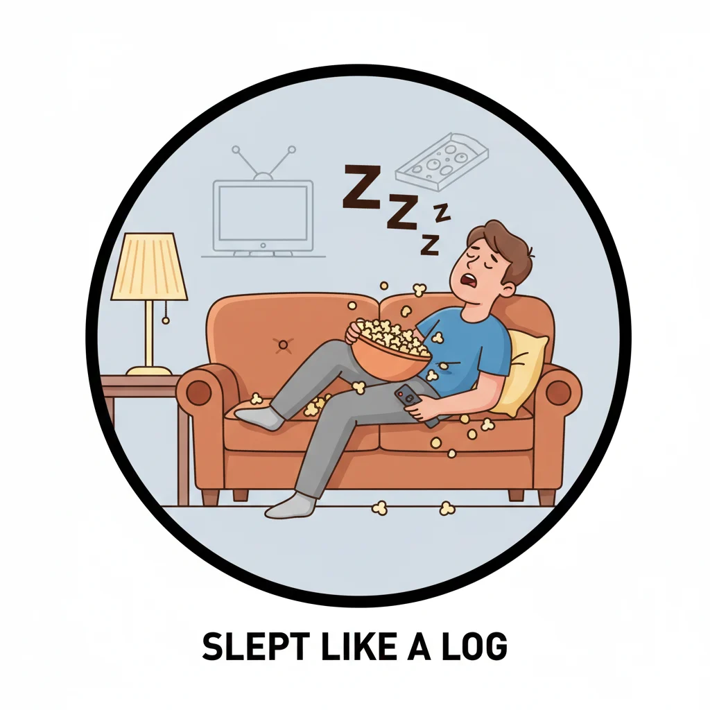 i slept like a idioms funny