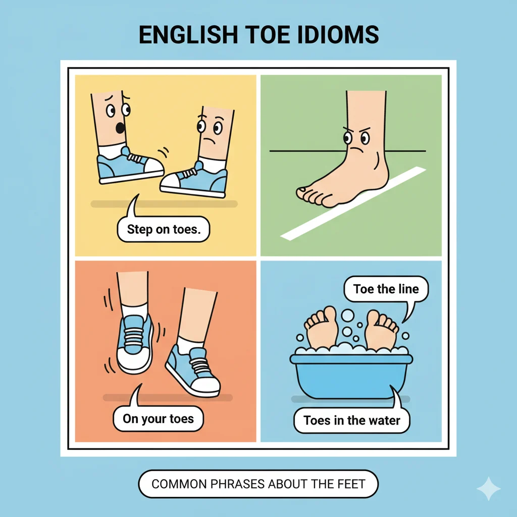 toe idioms
