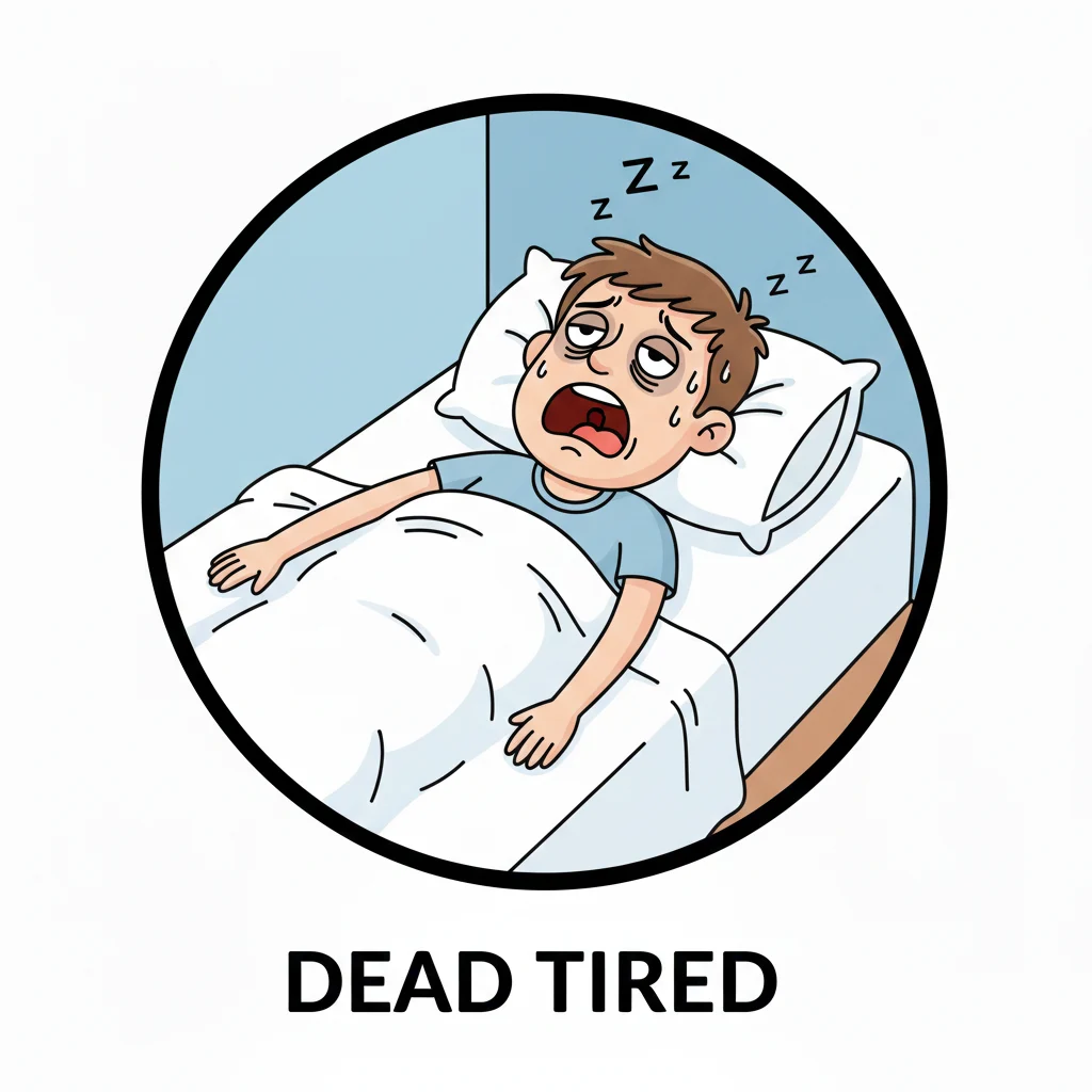 idioms for tired