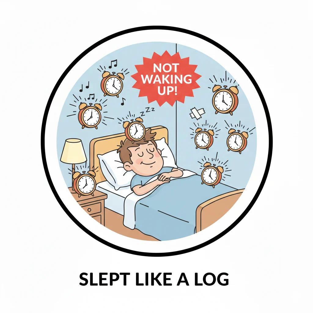 i slept like a idioms funny