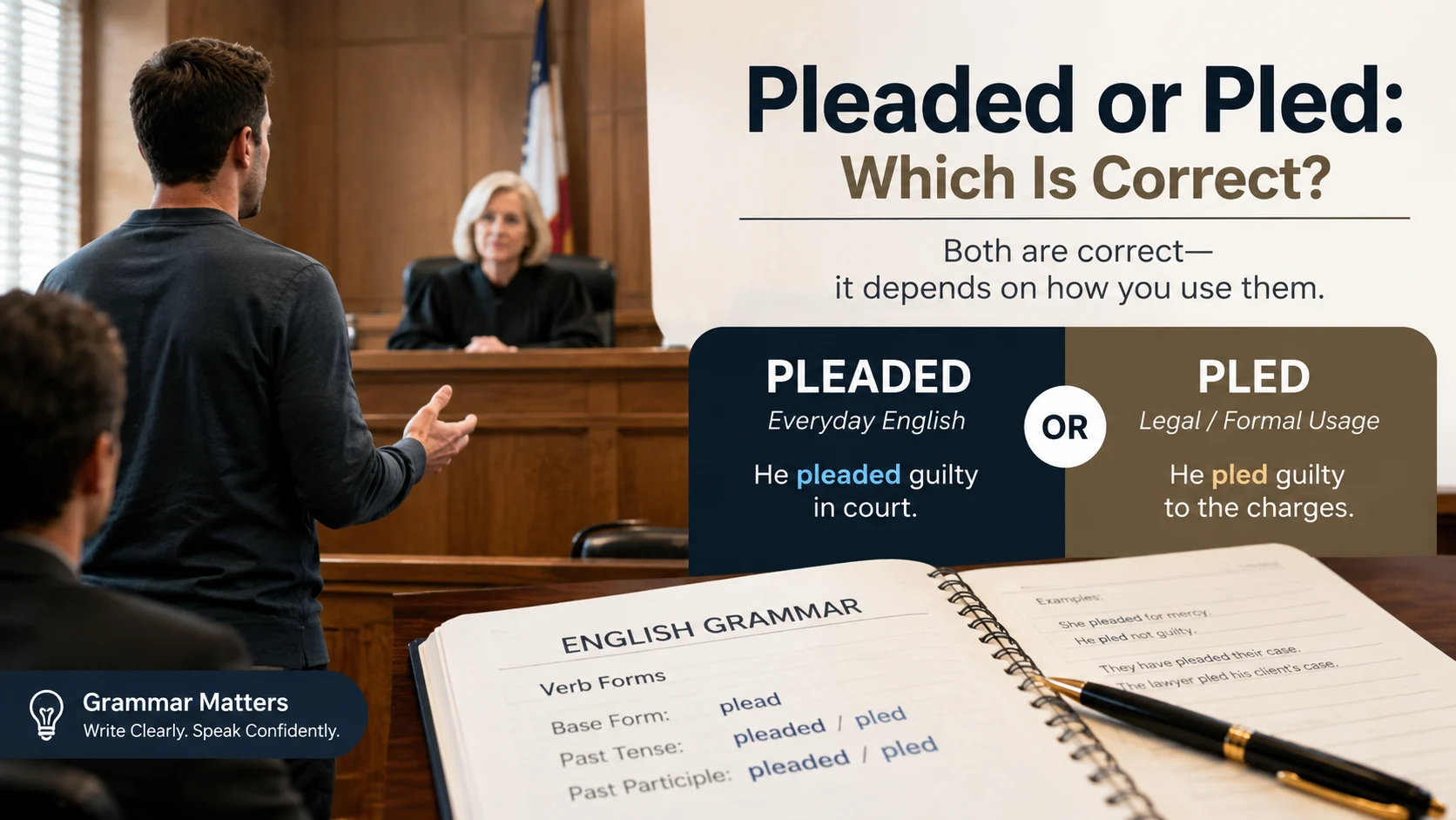 pleaded or pled
