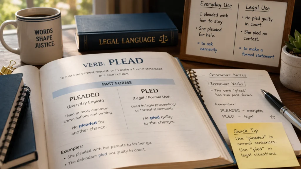 pleaded or pled