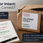 in tact or intact