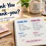 thankyou or thank you